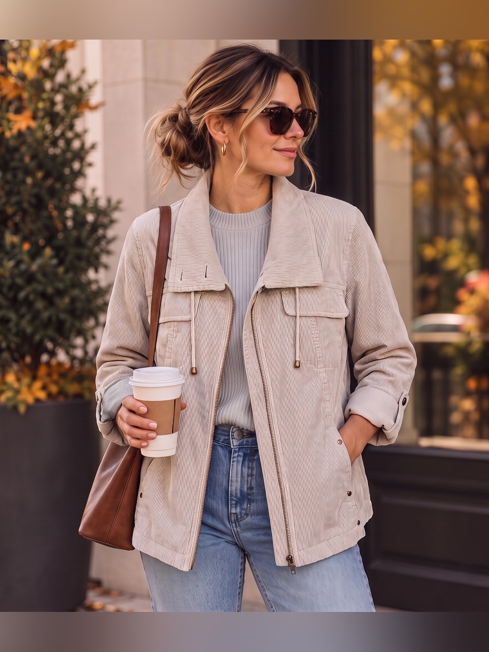 COLDWATER CREEK Lightweight Cotton Jacket